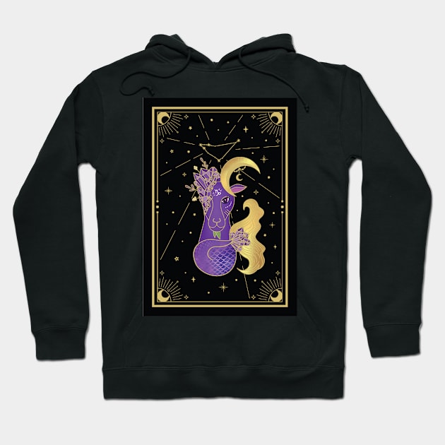 Capricorn 2022 Design Hoodie by moonstruck crystals